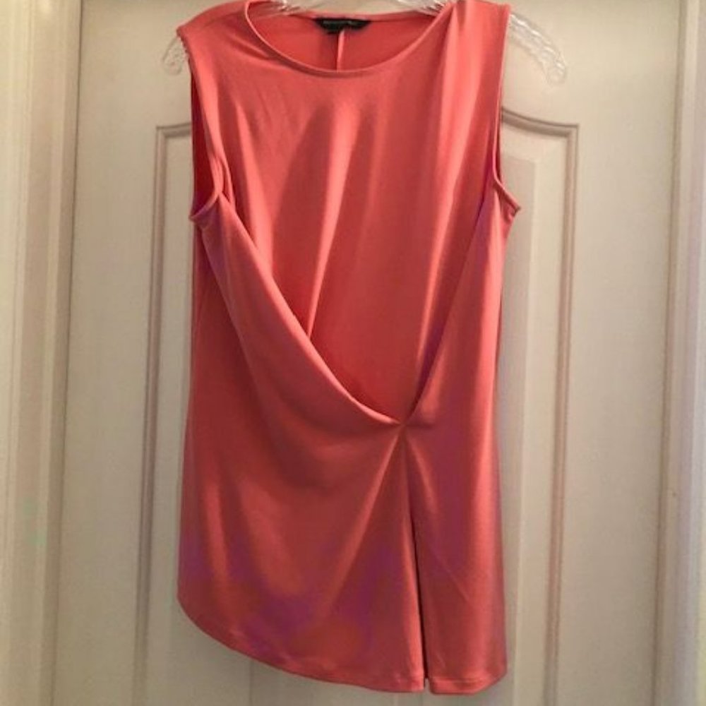 Banana Republic Asymmetrical Coral Sleeveless Top - XS